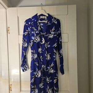 Diane Von Furstenberg Long Sleeve Shirt Dress